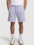 Light Purple Cotton Men's Shorts