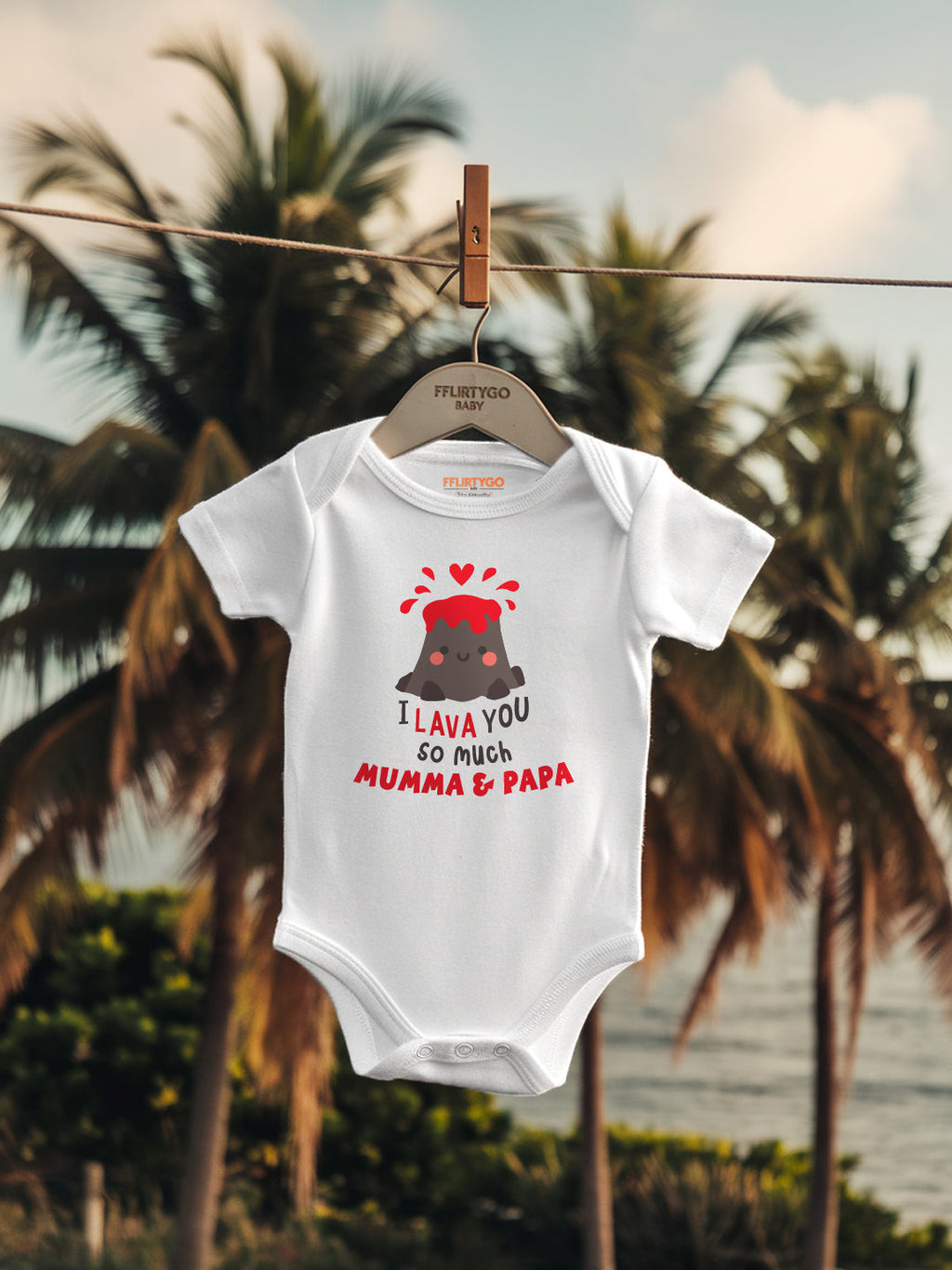 I Lava You So Much Baby Romper | Onesies
