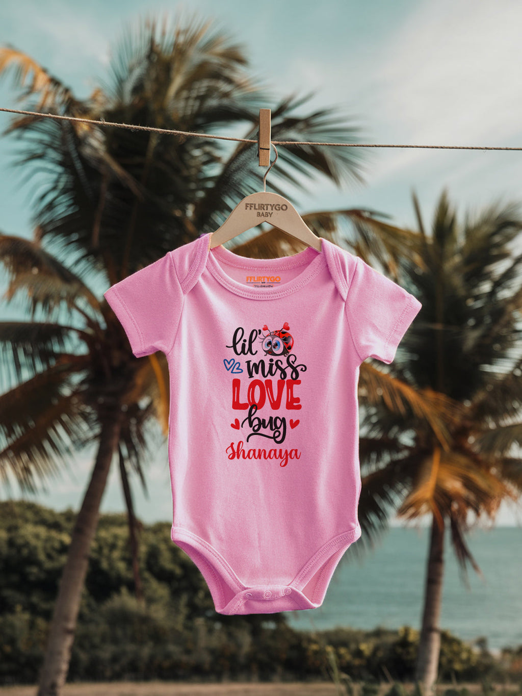 Lil Miss Love Bug Baby Romper | Onesies w/ Custom Name