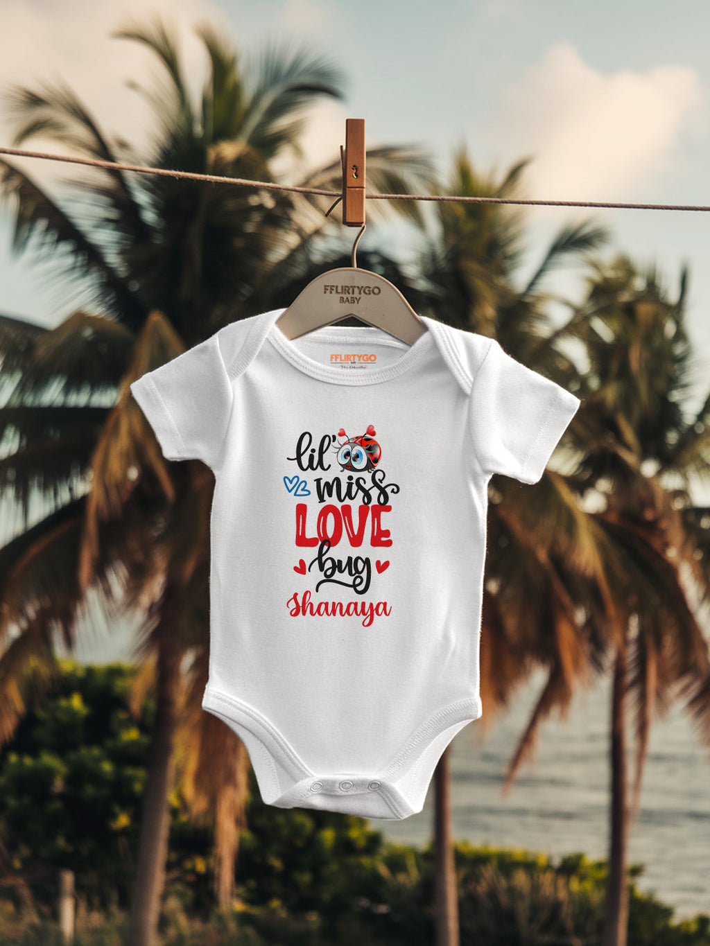 Lil Miss Love Bug Baby Romper | Onesies w/ Custom Name
