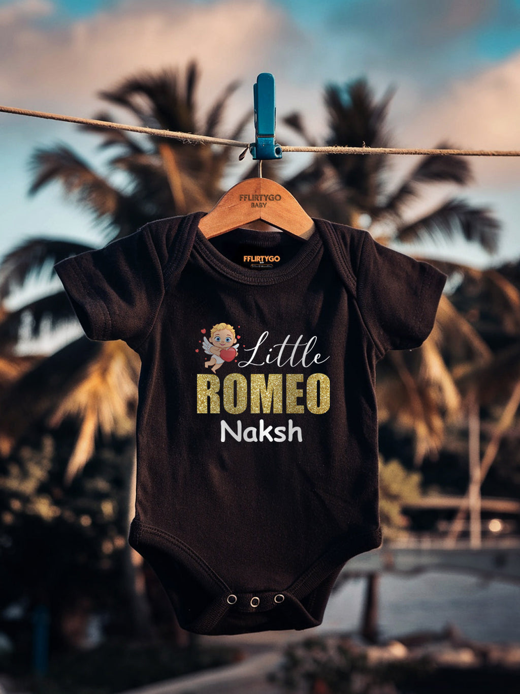 Little Romeo Baby Romper | Onesies w/ Custom Name
