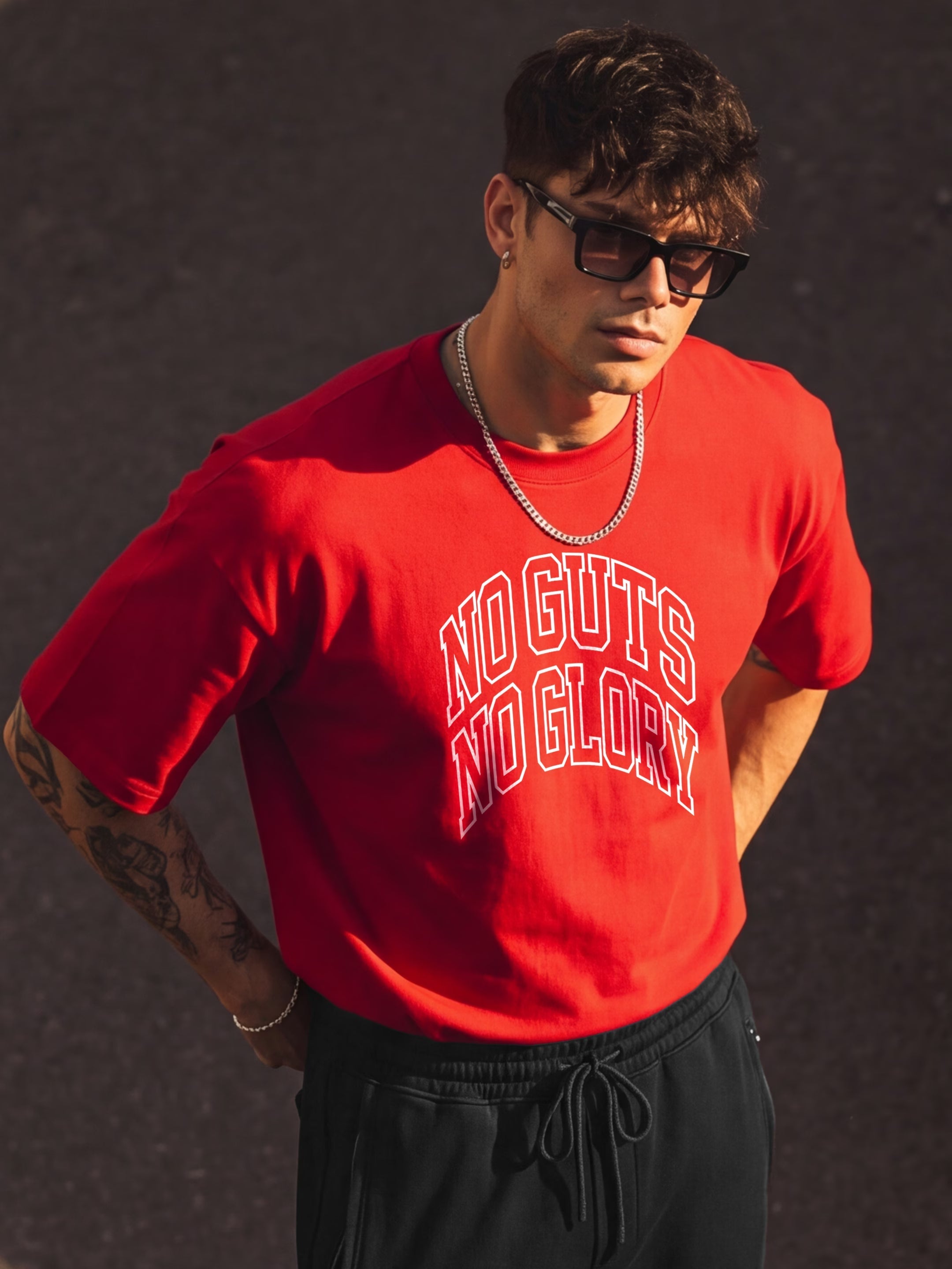 No Guts No Glory Cotton Men's 240 GSM AirEase Co-ord