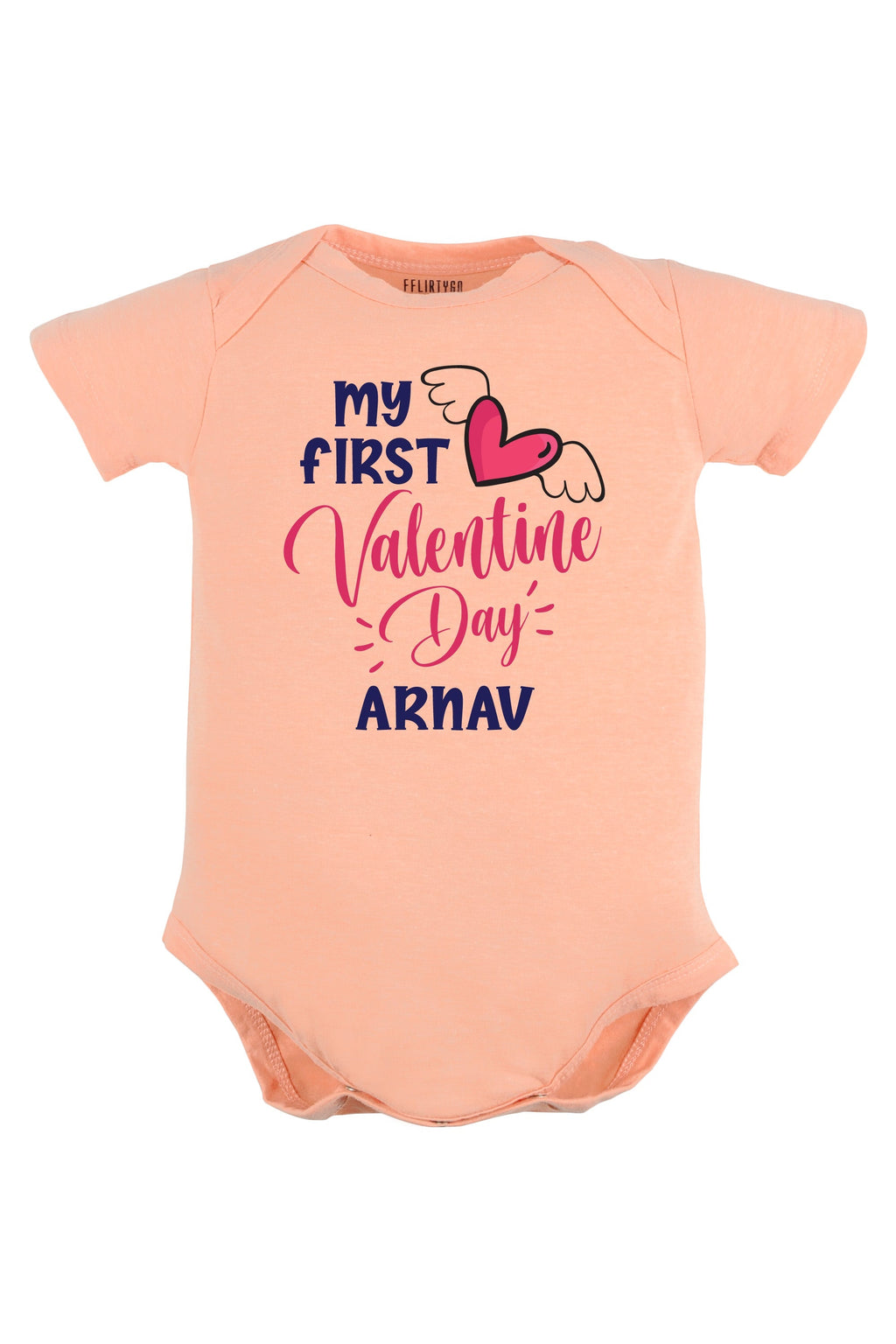 My First Valentine Day Baby Romper | Onesies w/ Custom Name