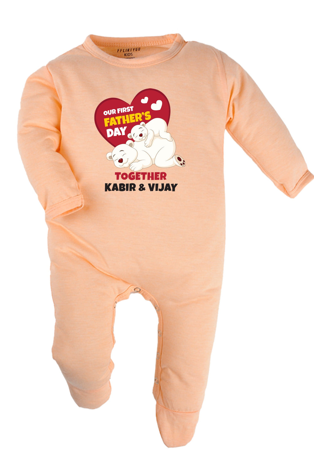 Our First Father's Day Together Baby Romper | Onesies w/ Custom Name