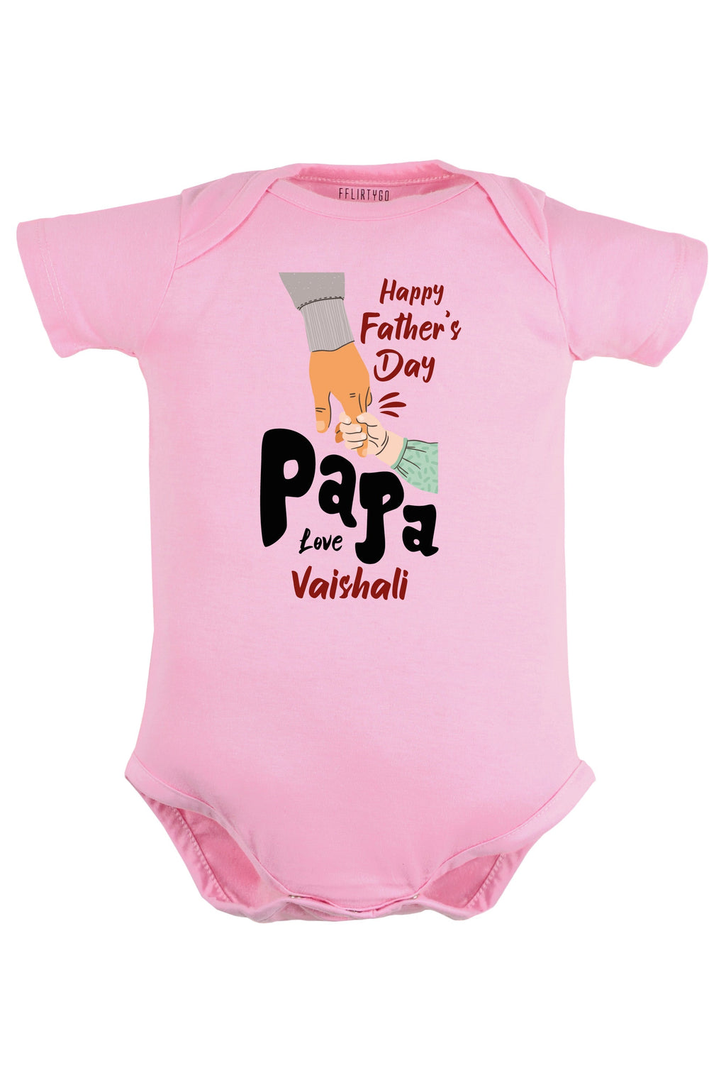 Happy Father's Day Papa Baby Romper | Onesies w/ Custom Name