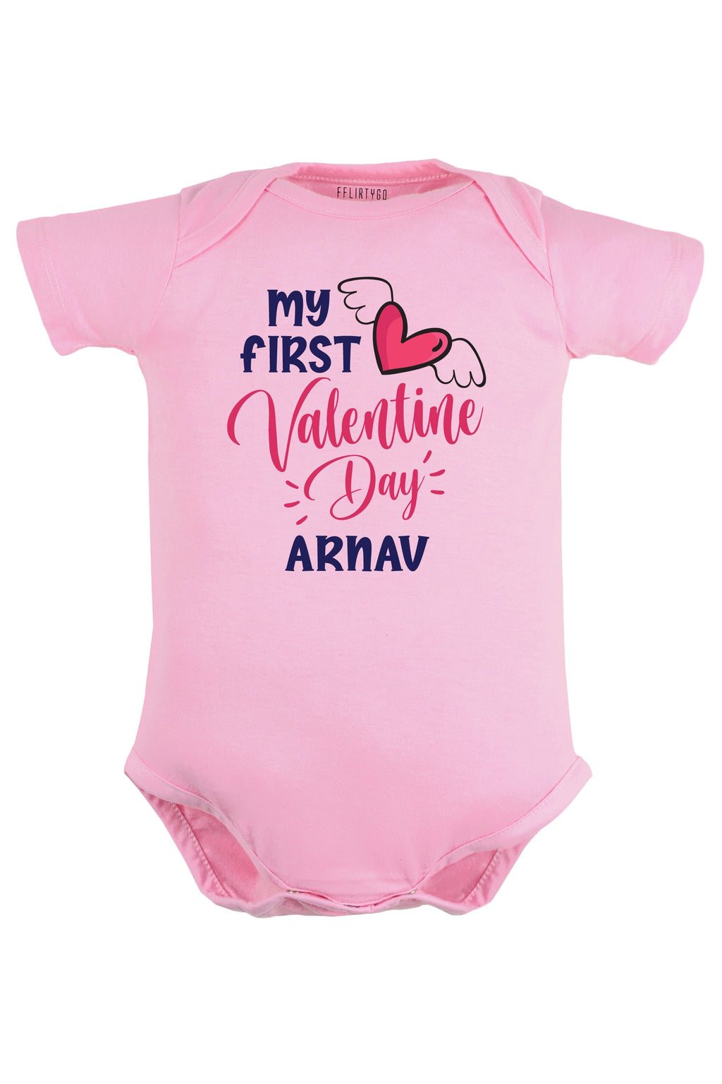 My First Valentine Day Baby Romper | Onesies w/ Custom Name