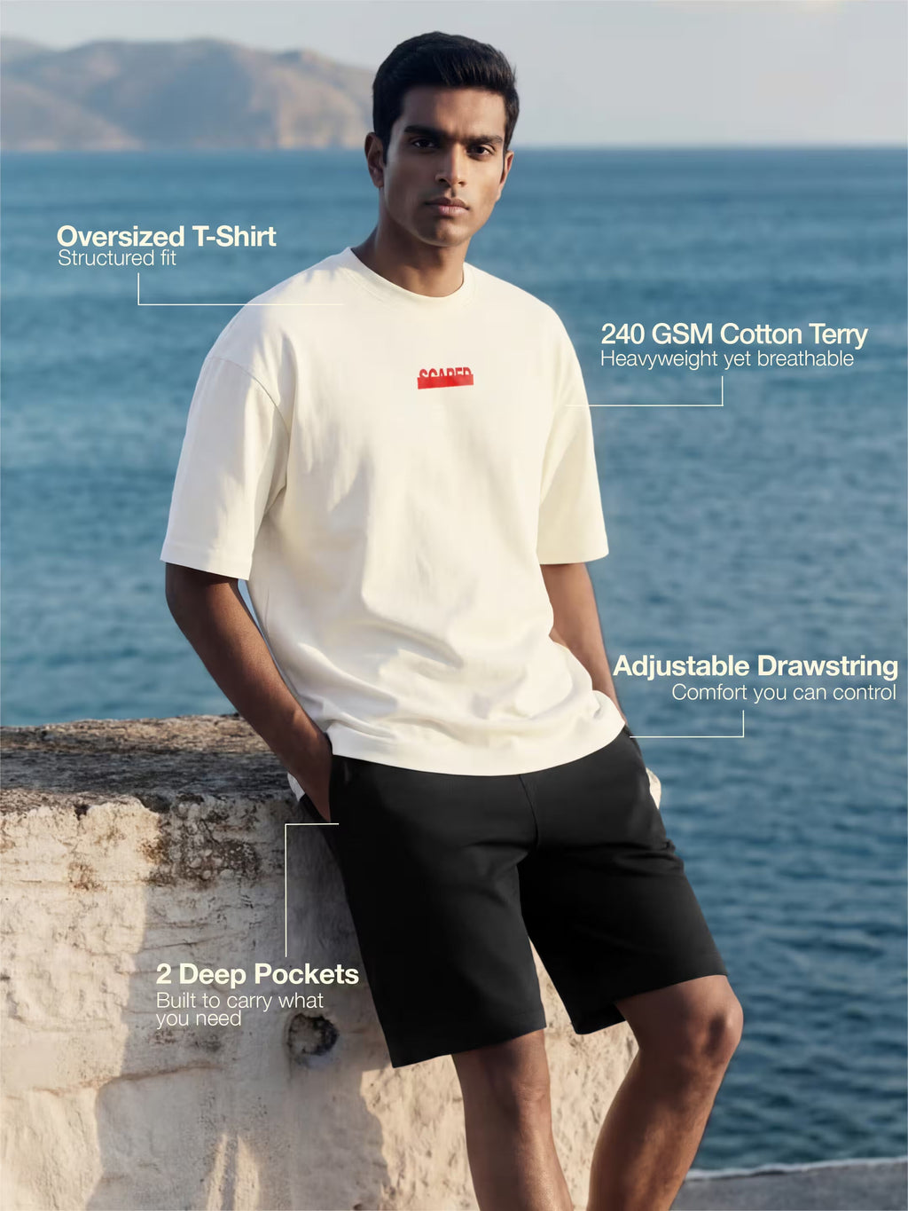 Scared Money Cotton Men's 240 GSM AirEase Summer Coords