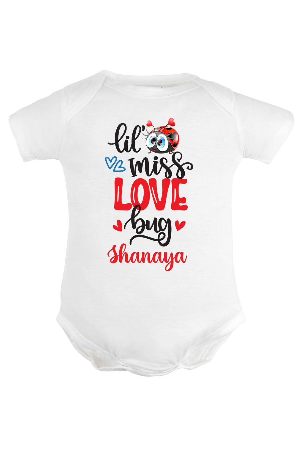 Lil Miss Love Bug Baby Romper | Onesies w/ Custom Name