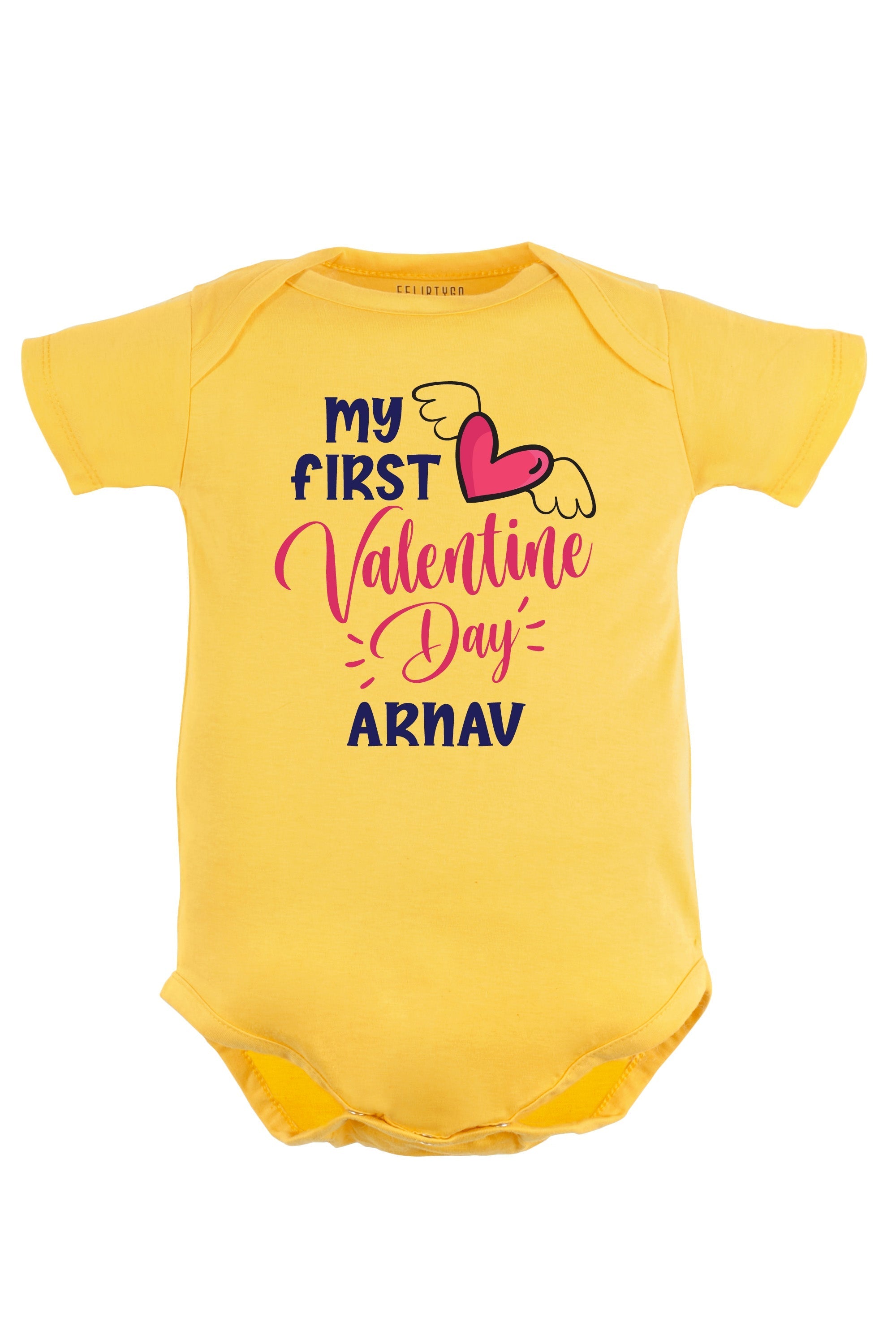 My First Valentine Day Baby Romper | Onesies w/ Custom Name