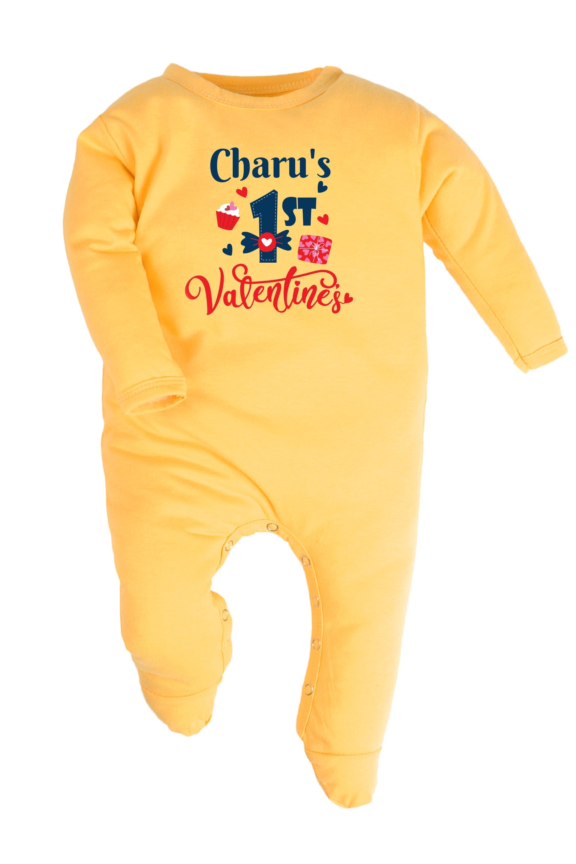 1st Valentine's Baby Romper | Onesies w/ Custom Name