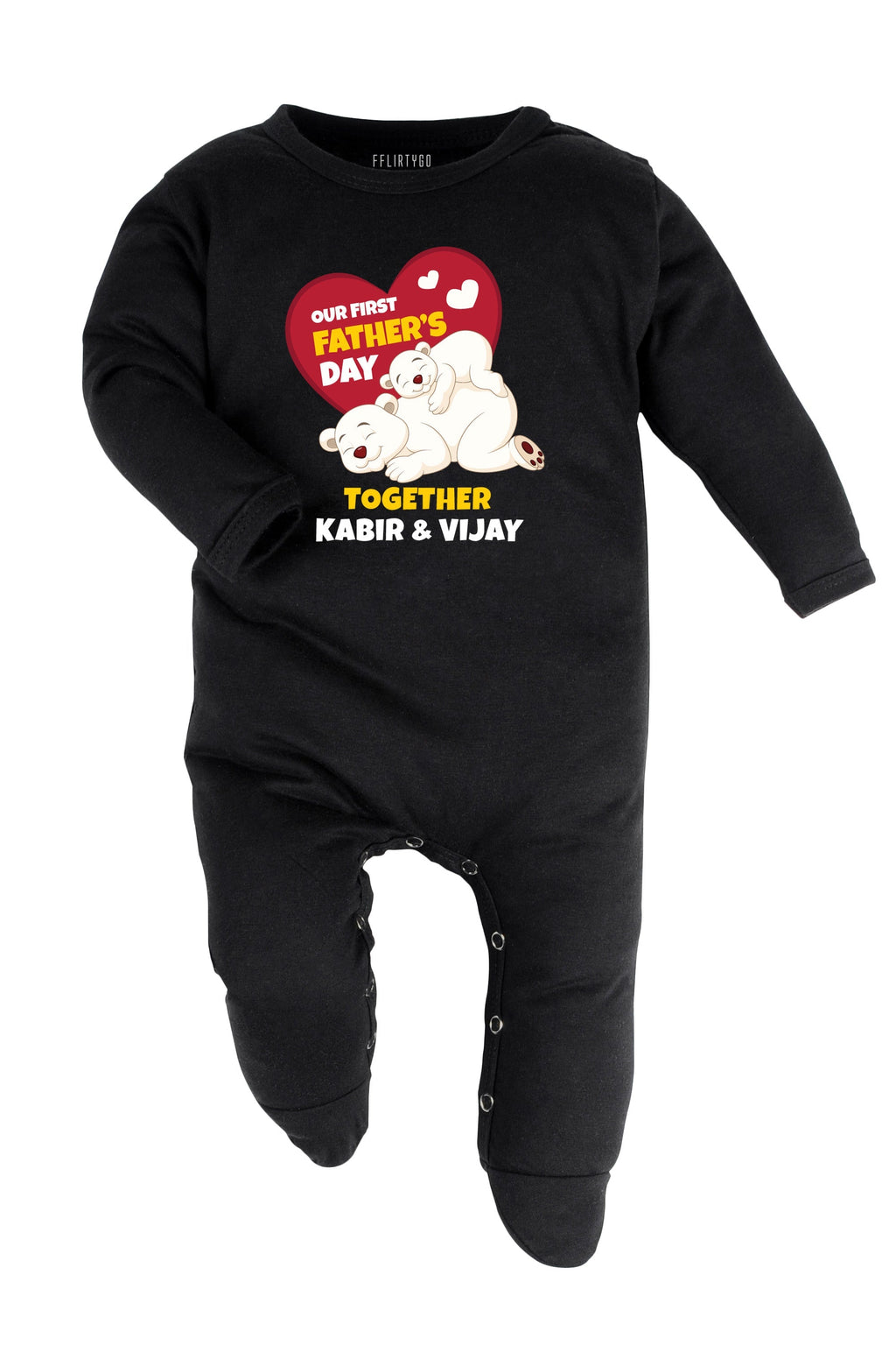 Our First Father's Day Together Baby Romper | Onesies w/ Custom Name