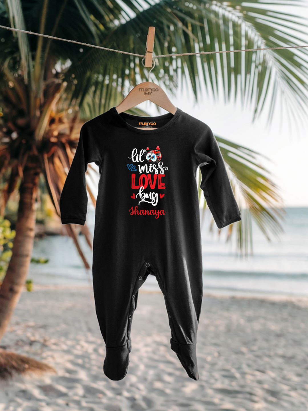 Lil Miss Love Bug Baby Romper | Onesies w/ Custom Name