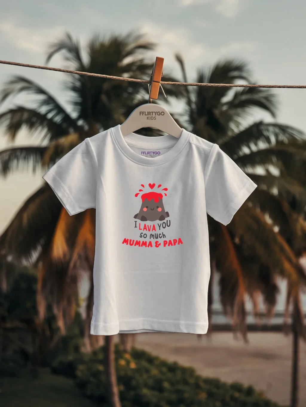 I Lava You So Much Mumma & Papa Kids T Shirt
