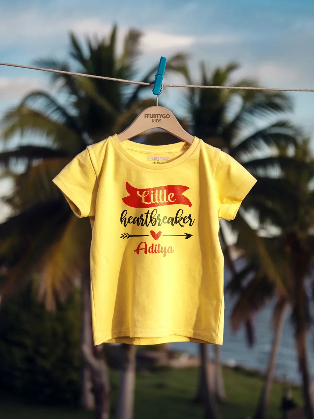 Little Heart Breaker Kids T Shirt w/ Custom Name