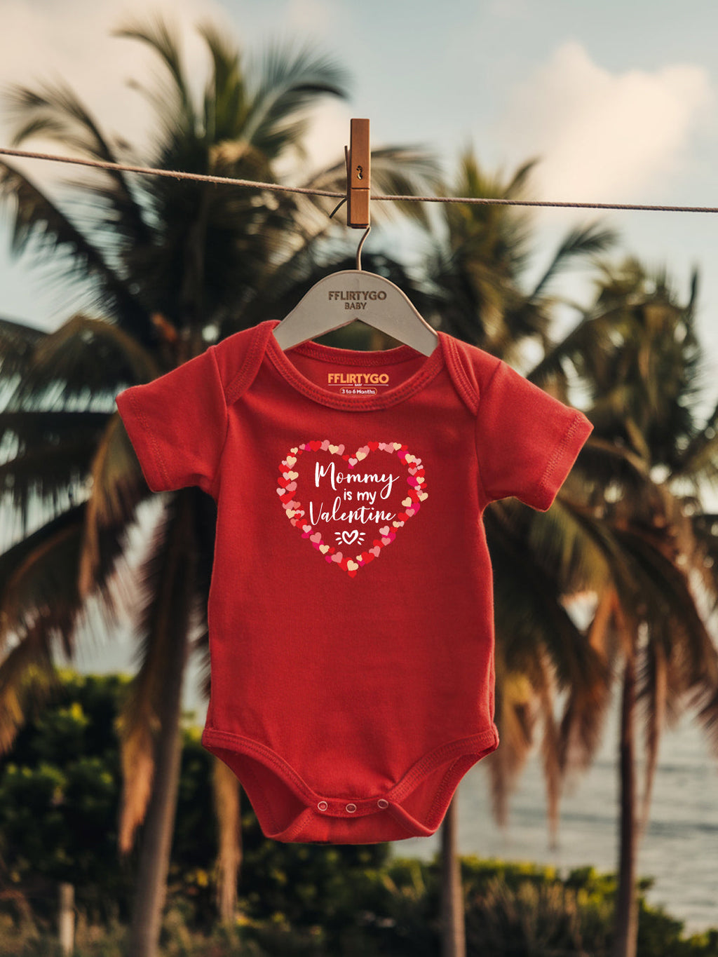 Mommy Is My Valentine Baby Romper | Onesies
