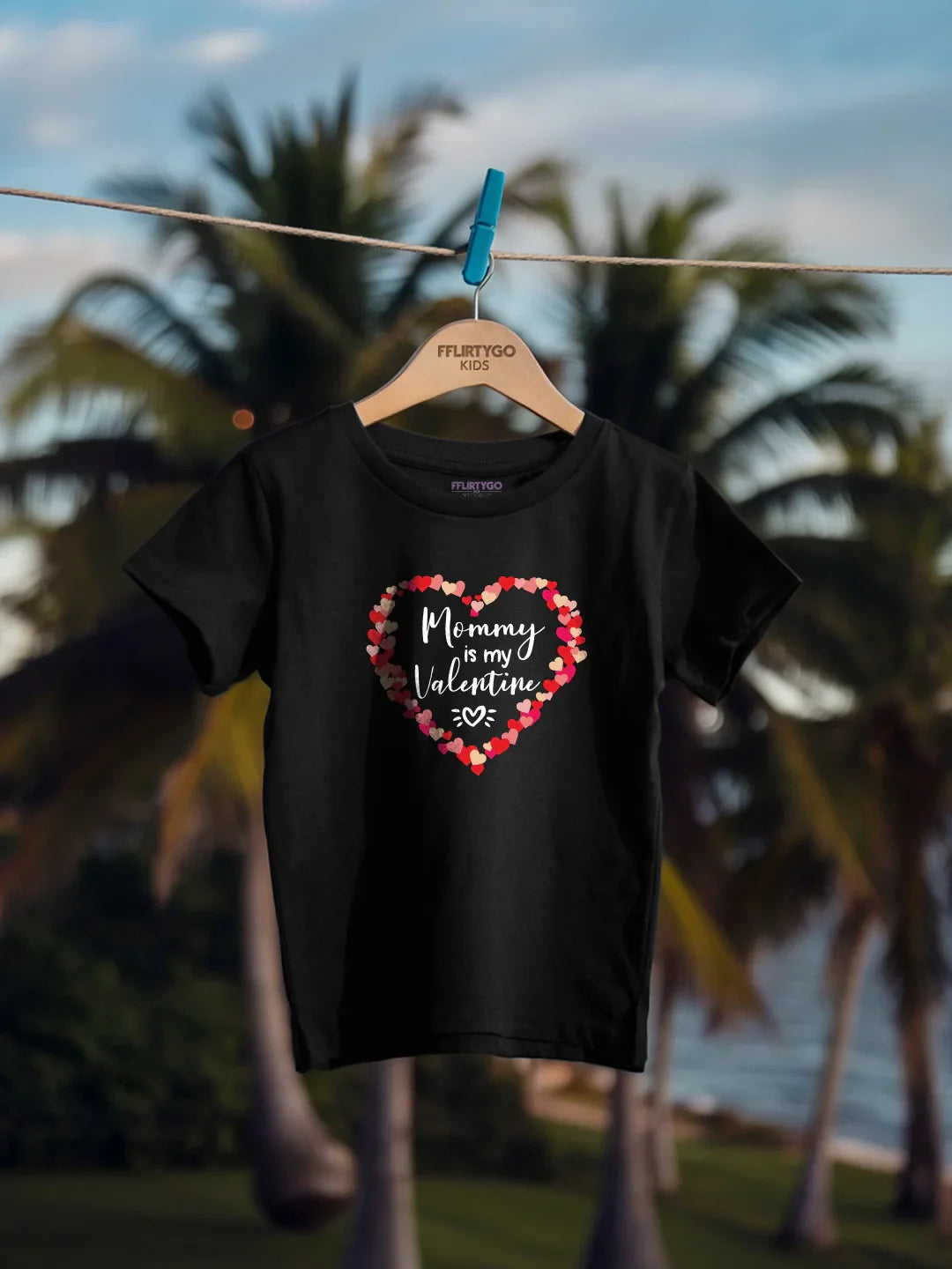 Mommy Is My Valentine Kids T Shirt