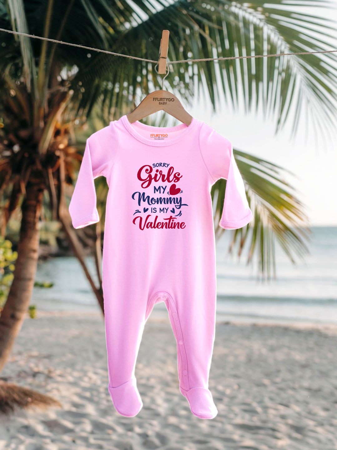 Sorry Girls My Mommy is my Valentine Baby Romper | Onesies