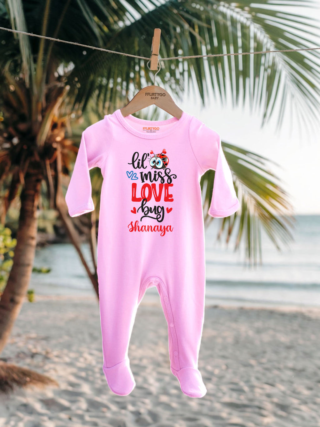 Lil Miss Love Bug Baby Romper | Onesies w/ Custom Name