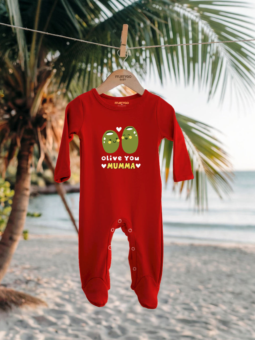 Olive You Mumma Baby Romper | Onesies