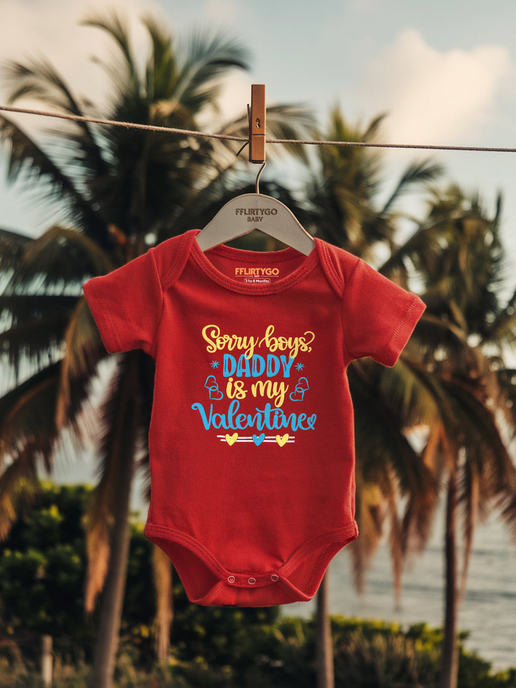 Sorry Boys Daddy Is My Valentine Baby Romper | Onesies