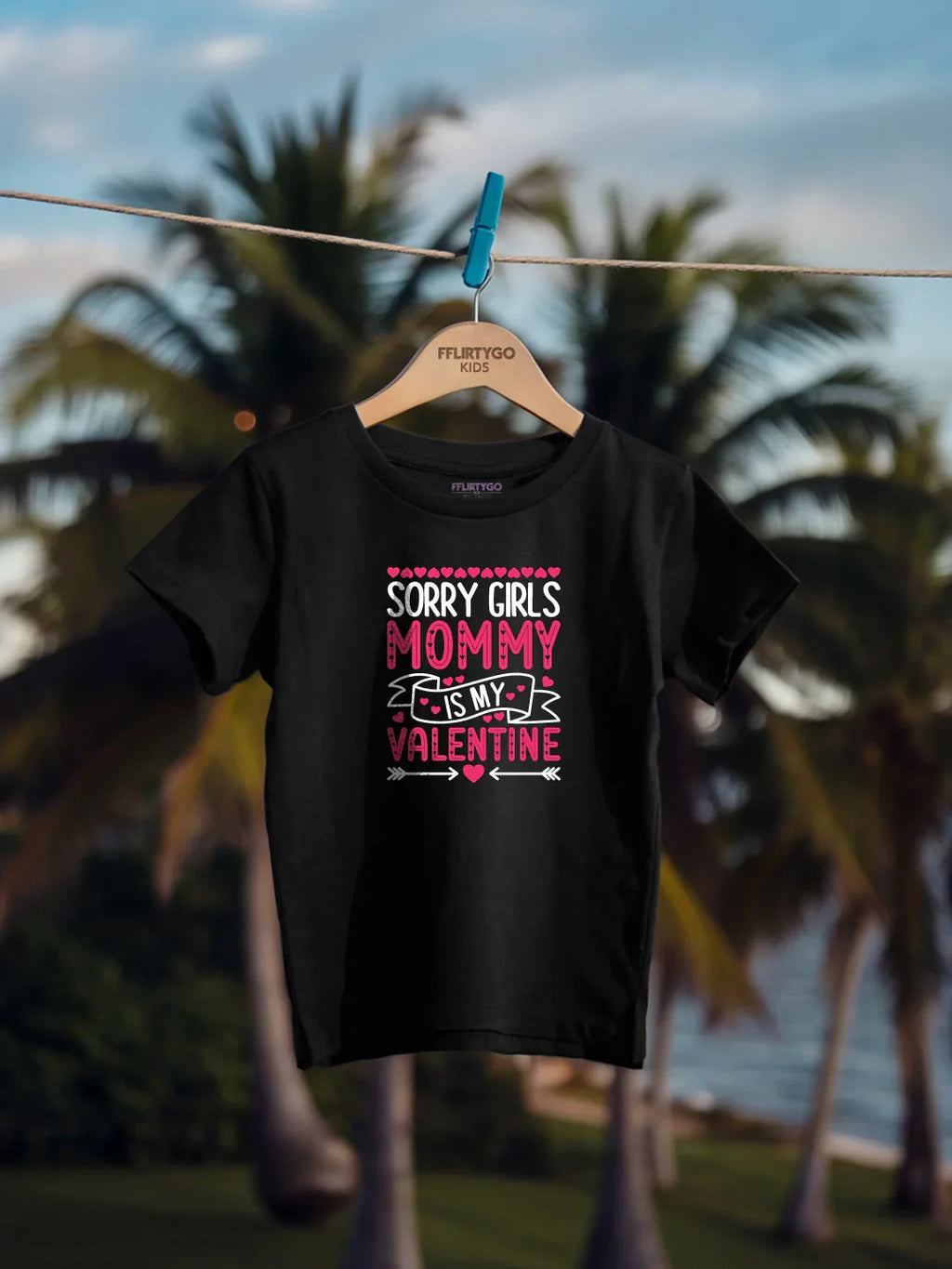Sorry Girls Mommy Is My Valentine Kids T Shirt