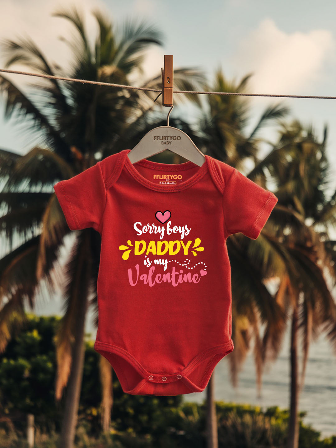 Sorry Boys Daddy Is My Valentine Baby Romper | Onesies