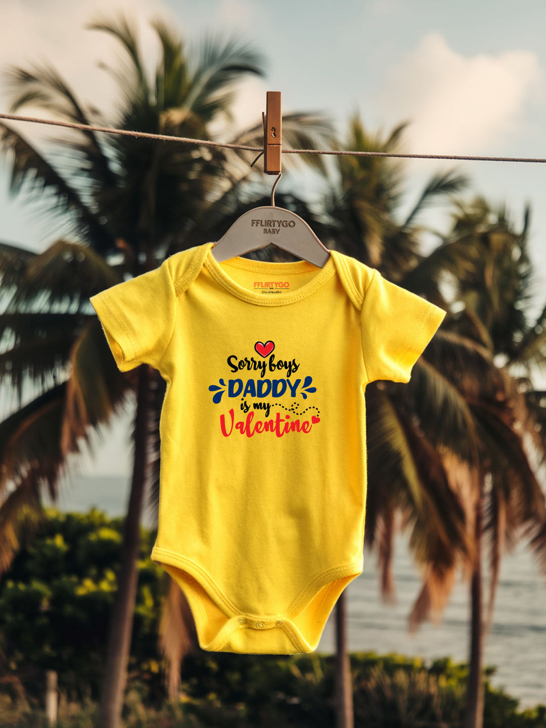 Sorry Boys Daddy Is My Valentine Baby Romper | Onesies