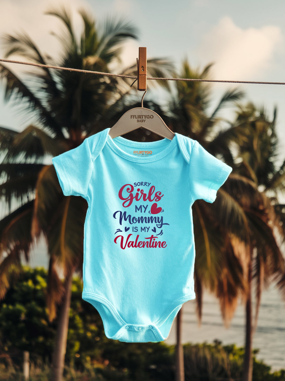 Sorry Girls My Mommy is my Valentine Baby Romper | Onesies