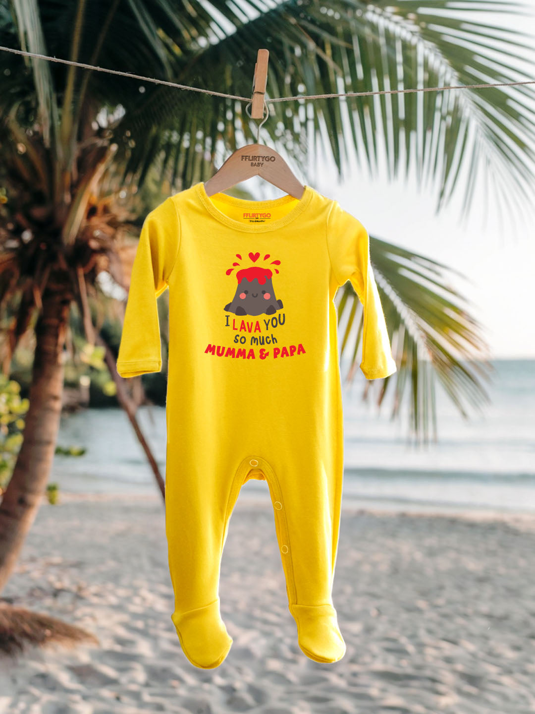 I Lava You So Much Baby Romper | Onesies
