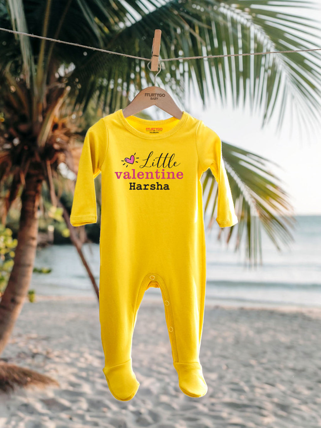 Little Valentine Baby Romper | Onesies w/ Custom Name